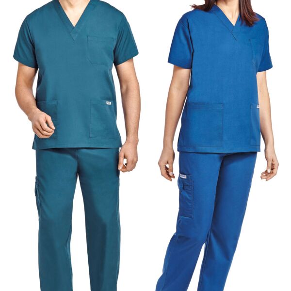 Unisex 8 Pocket Drawstring/Elastic Scrub Set Thumbnail