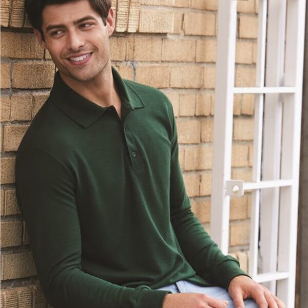 Gildan - DryBlend® Double Piqué Long Sleeve Sport Shirt Thumbnail