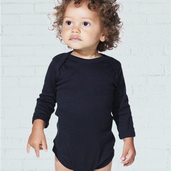 Rabbit Skins - Infant Long Sleeve Baby Rib Bodysuit Thumbnail