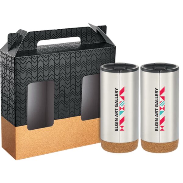 Valhalla Copper Vacuum Tumbler Gift Set with Cork Thumbnail