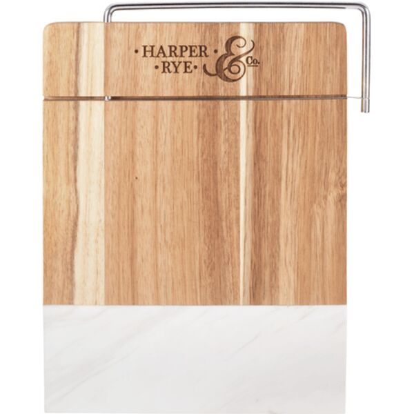 Marble and Acacia Wood Cheese Cutting Board Thumbnail
