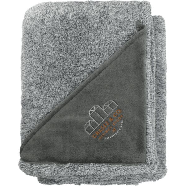 Heathered Fuzzy Fleece Blanket Thumbnail